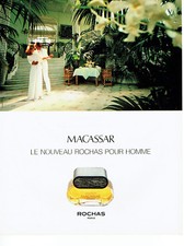 Publicité Advertising 028  1980   parfum homme Rochas  Macassar