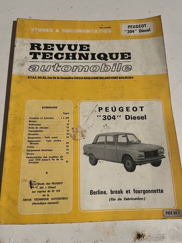 Rta peugeot 304 - peugeot,