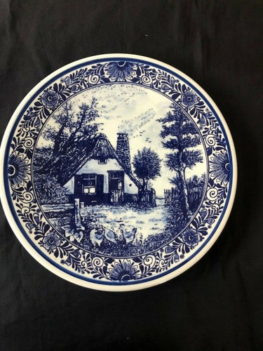 Assiette murale antique delft - assiette,