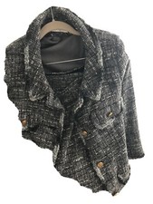 Grey Silk Tweed Silk Lining