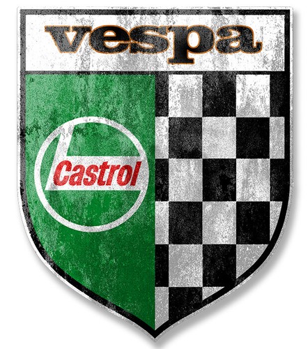 Vespa castrol vieilli trash - vespa, /