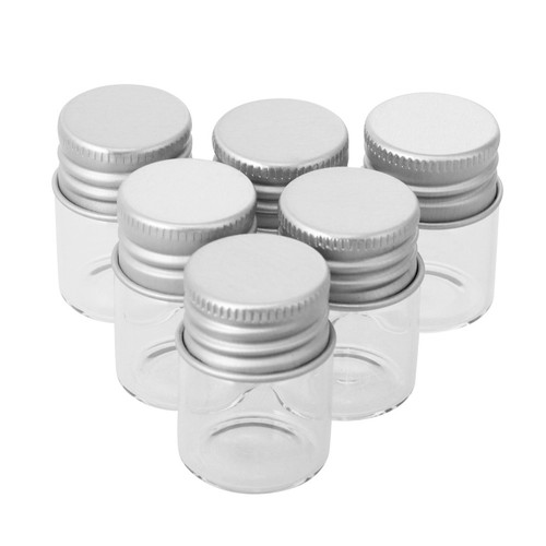 Pcs glass storage bottles - ,