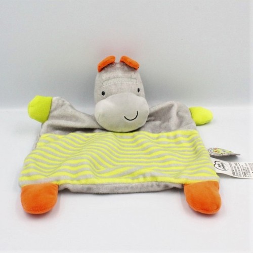 Doudou plat zèbre - , gris