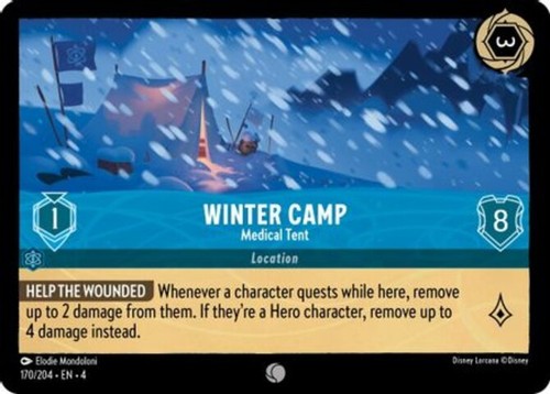 Winter camp medical tent - winter,