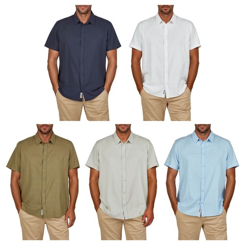 Riverso chemise lin hommes - en,
