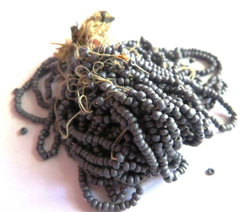 Perles verre gris perle - verre,