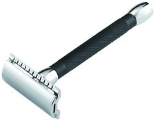 Rasoir De Sécurité 20C Long Manche En Laiton Brunie Rainuré MERKUR Solingen