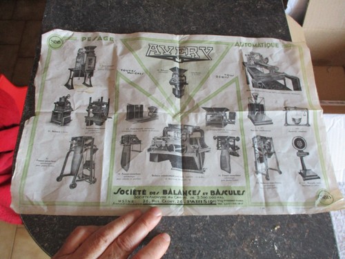 Ancien feuillet catalogue - ancien,