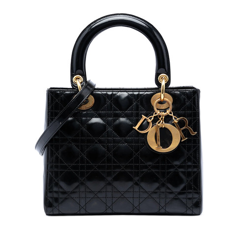 Dior medium cuir verni - medium,