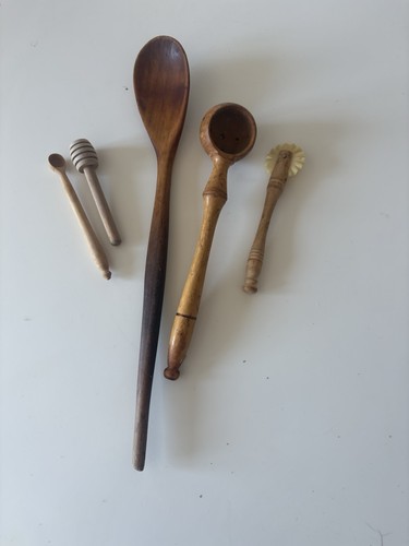 Ustensile cuisine bois - 5, de