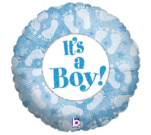 Boy foot prints round - foot,