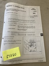 Renault note technique 1987 R5 Express Tolée adaptation vitres latérales