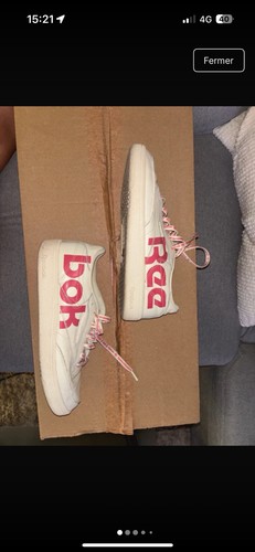 Reebok baskets blanc rose - reebok,