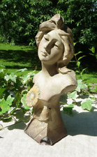 BUSTE FEMME ART NOUVEAU MARGUERITTE SIGNÉ EGIDIUS EVERAERTS - 27 cm