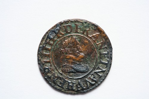 Denier tournois henri 1607 - iv,