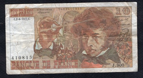 Francs berlioz 3 1977 - 10,