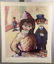 Gravure Signée Nino Giuffrida (1924-2015) Chambre d'enfant - Cirque 1963