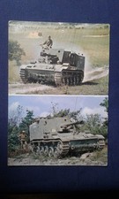 Carte postale artillerie chars