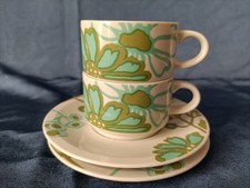 2 tasses à café et soucoupe Villeroy & Boch, modèle Scarlett