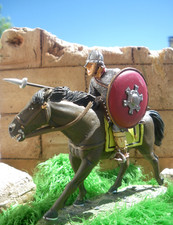 Soldat plomb MOYEN-AGE :  Le Cavalier SAXON OTTONIEN  ,  Xème Siècle..no 51