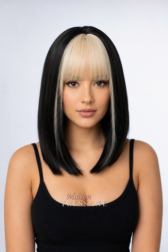 Perruque femme blond noir - femme,