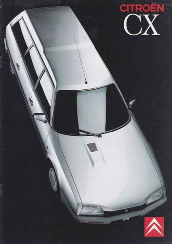 Catalogue brochure citroën - citroën, cx