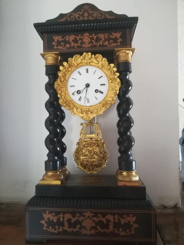Pendule portique colonnes - pendule,
