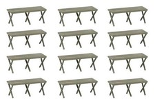 Faller 144071 Échelle HO Lits De Camp - Cots Pliants - Kit -- Paquet(12)