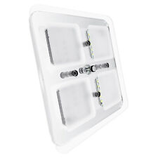 Luminaire Plafonnier LED 12v 18 cm Camping Car Cuisine Salon 4 Réglages de Mode