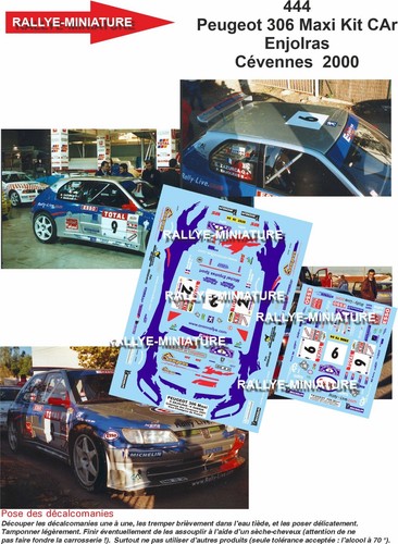 Decals ref 0444 - decals, peugeot