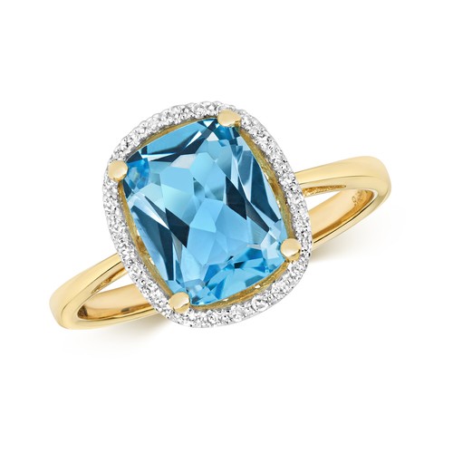 Bague femme pavage jaune - pavage, 9