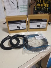 Lot De Deux Convertisseurs Fibre ST - RJ45 avec câbles Fibre optique