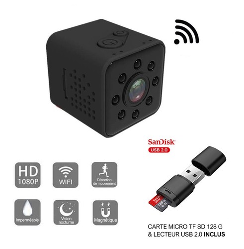Mini caméra wifi - hd, petite