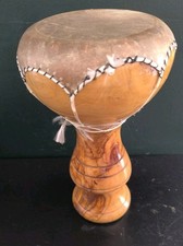 Djerbouka Djemba Percussion Tam Tam Bois D'olivier