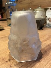 verre tulipe art déco enverre opaque signé Roc