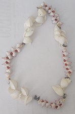 collier coquillages des îles, 37 cm de long plié
