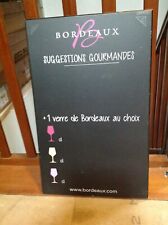 TRES RARE ARDOISE DE BAR MENU VINS BORDEAUX