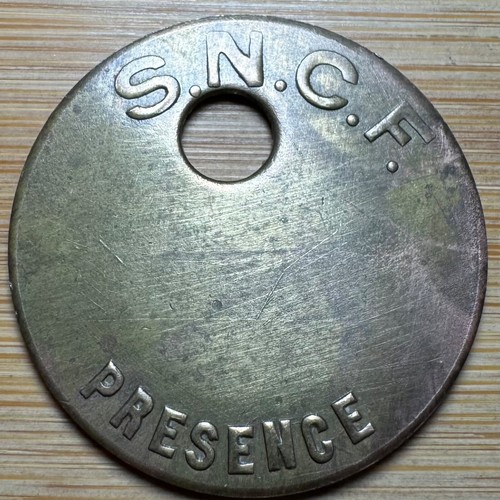 Jeton sncf f présence - jeton,