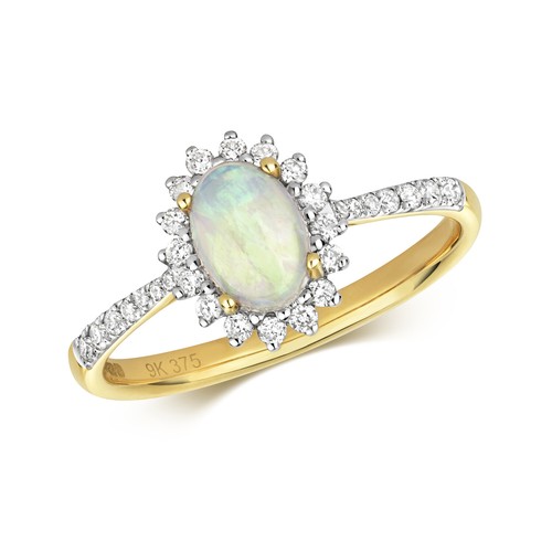 Bague solitaire pavage - bague, or
