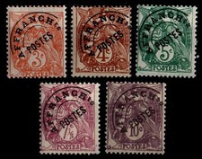 Préoblitérés : Les Type BLANC 39 à 43, Neufs ** = Cote 50 € / Lot Timbres France
