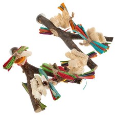  Lot de 2 perchoirs en bois