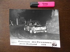 NSU 1200 TT CRITERIUM DES CEVENNES 70/BERNARD DUISIT 6765VG75/RALLYE MONTE CARLO