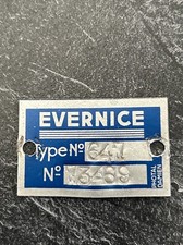 Poste Radio TSF Plaque Metal EVERNICE