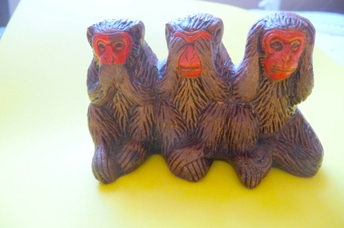 Statuette figurine singes - statuette,