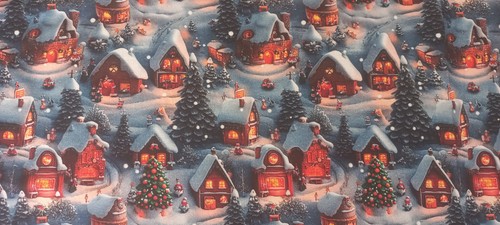Coupon tissu noël motifs - coupon,