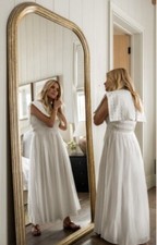 Robe Antonio Melani Jennifer Sumko Rachel  Midi Taille US 8 ivoire Shea McGee