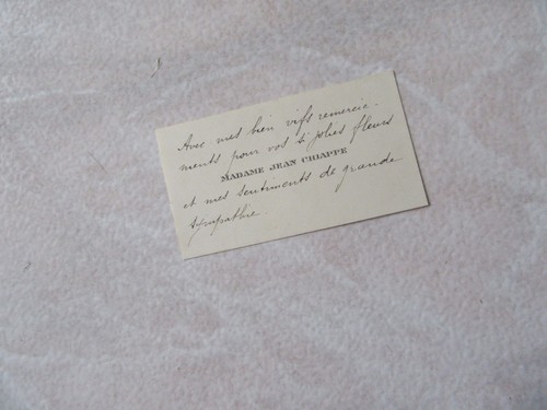Carte autographe mme - autographe,