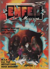 enfer magazine n° 8 decembre 1983 iron maiden/johnny winter/def leppard/zz top