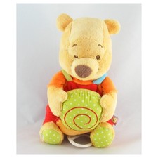 Doudou musical winnie l'ourson rouge vert escargot DISNEY BABY - 10958