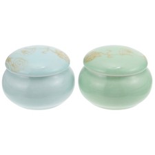  2 Pcs Mini Bocaux Rangement Rouge Levre Bouteilles De Cosmétiques Conteneur